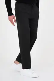Erkek Lastikli Bel İpli Kadife Kumaş Spor Pantolon  4