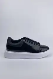 Erkek Hakiki Kırma Deri Yüksek Taban Spor Ayakkabı 5
