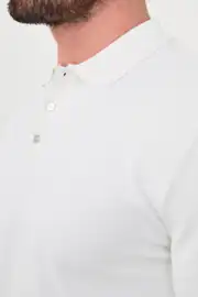 Slim Fit Erkek Polo Yaka Düğmeli Pamuklu Triko  4