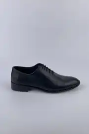 Erkek Hakiki Deri İğne Desen Neolit Taban Mat Klasik Ayakkabı 5