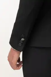 Büyük Beden Erkek Sivri Yaka Kruvaze Rahat Takım Elbise 6