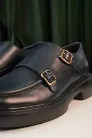 Erkek Hakiki Deri Tokalı Hafif Havuz Taban Loafer Ayakkabı 6