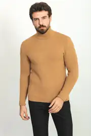 TAM BOĞAZLI SLİM FİT ERKEK  ÖRME TRİKO 1