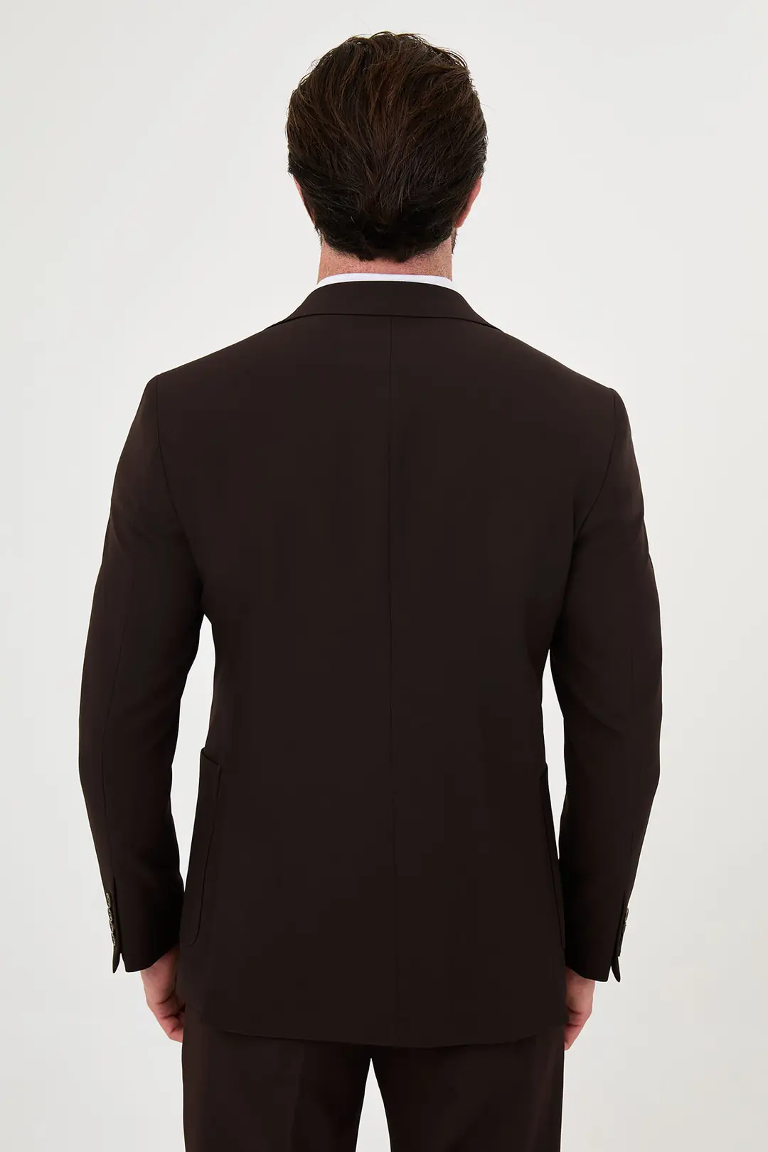 Slim Fit Erkek Geniş Mono Yaka Digital Baskı Rahat Kumaş Takım Elbise  5