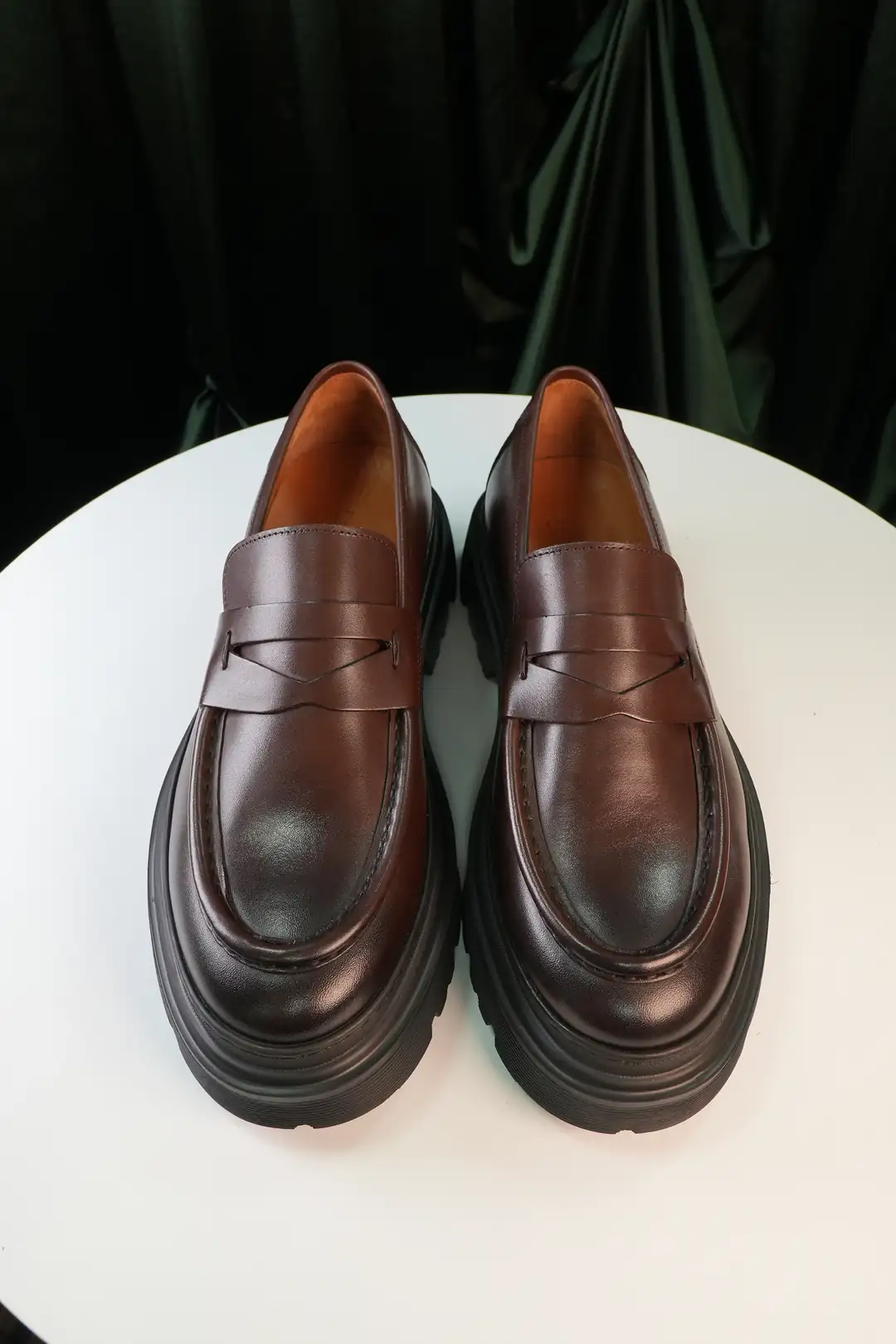 Erkek Hakiki Deri Eva Taban Kemer Detaylı Loafer Model Ayakkabı 9