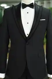 Slim Fit Erkek Likralı Rahat Simli Sivri Yaka Yelekli Smokin 2