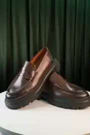 Erkek Hakiki Deri Eva Taban Kemer Detaylı Loafer Model Ayakkabı 7