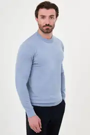 Slim Fit O Yaka Kaşmir Yumuşak Kumaş İnce Triko  2