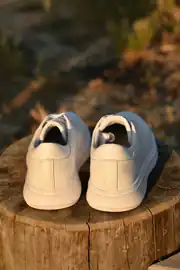 Erkek Hakiki Deri Bağcıklı Sneakers Model Spor Ayakkabı 3